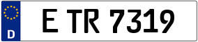 Trailer License Plate